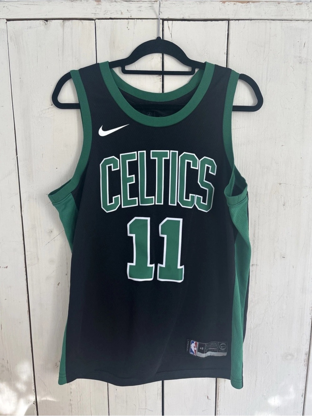 Nike Kyrie Irving #11 Boston Celtics Swingman Edition Jersey Black Mens 48 Large